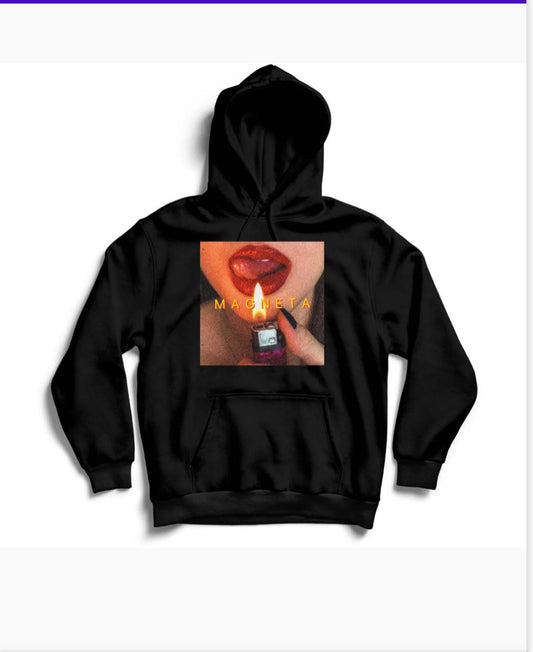 Hotter Than Hell Aesthetic Magneta Hoodie