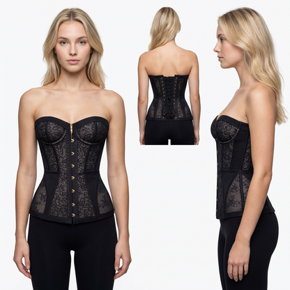 Lace hourglass corset